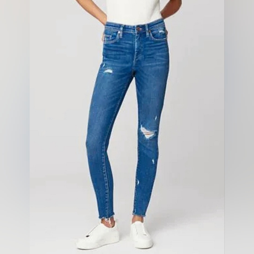 Blank NYC Women's Distressed Blue Skinny Jeans